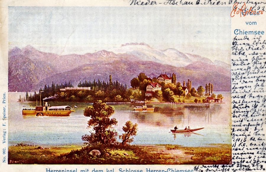Ретро открытки - Озеро Кимзее