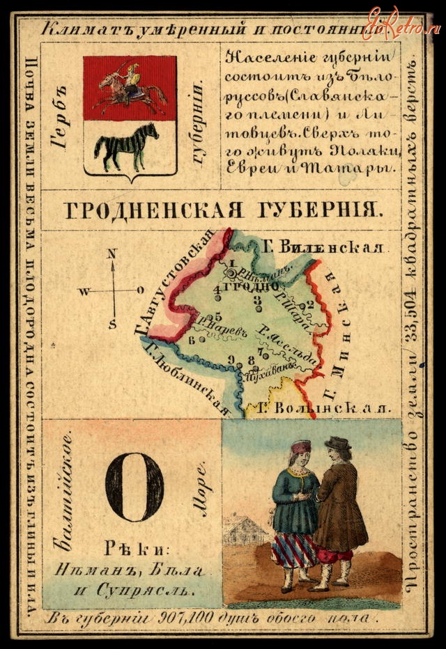 Ретро открытки - Гродненская губерния