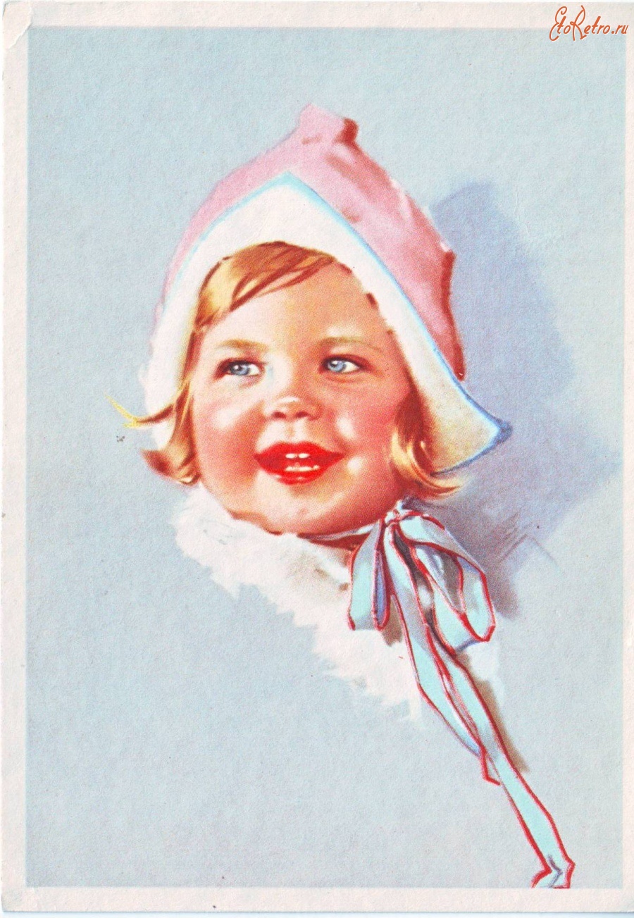 Ретро открытки - Детская улыбка.