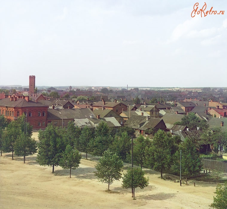 Латвия - г. Двинск. Вид с юго-востока с колокольни военного собора