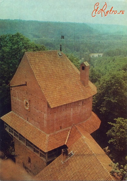 Латвия - Вид с башни Турайдского замка