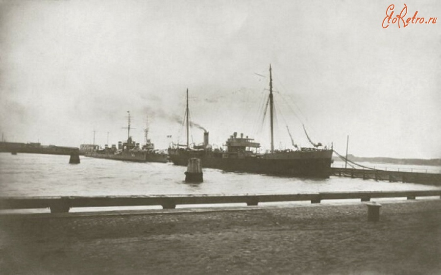 Литва - Военные французские корабли в Клайпеде, 1923