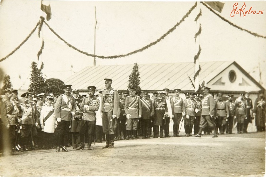 Эстония - Встреча Императора Всероссийского Николая II с Императором Германским и Прусским королем Вильгельмом II в Палдиски 4 июля 1912 г. Эстония , Уезд Харьюмаа