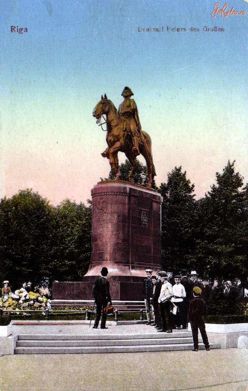 Рига - Памятник Петра Великого Латвия,  Видземе,  Рига