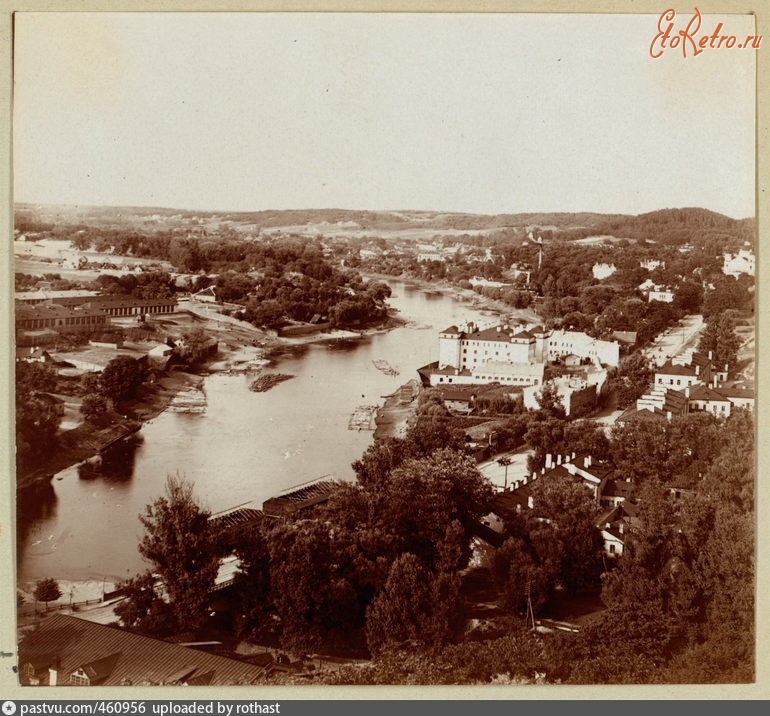 Вильнюс - Вильна. Вид на Антоколь и реку Вилия