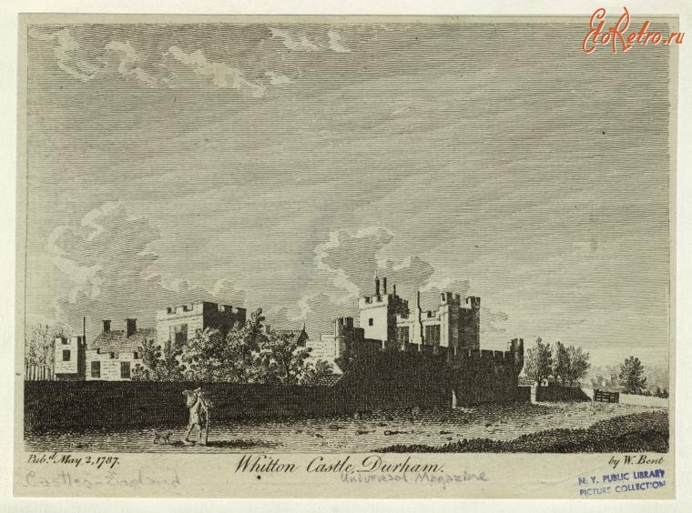 Англия - Замки и дворцы Англии. Уиттон, графство Дарем, 1787