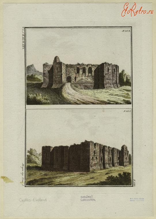Англия - Замки и дворцы Англии. Колчестер, 1810
