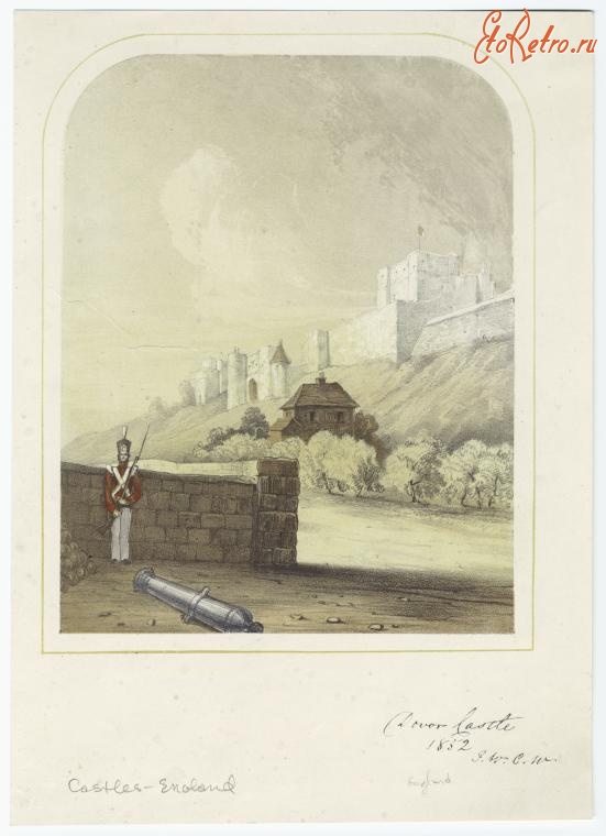 Англия - Замки и дворцы Англии. Дуврский замок, 1852