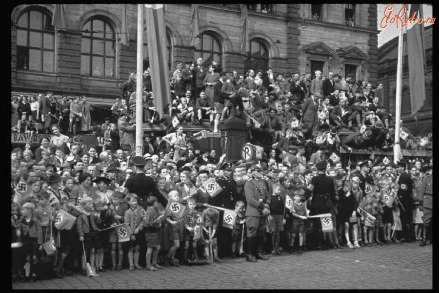 Мюнхен - Во время проведения Мюнхенской конференции. Мюнхен, Германия, 1938г.