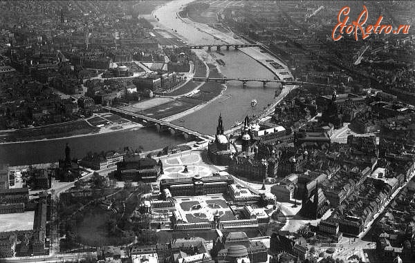 Дрезден - Вид сверху