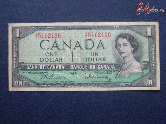 Старинные деньги (бумажные, монеты) - 1 доллар.