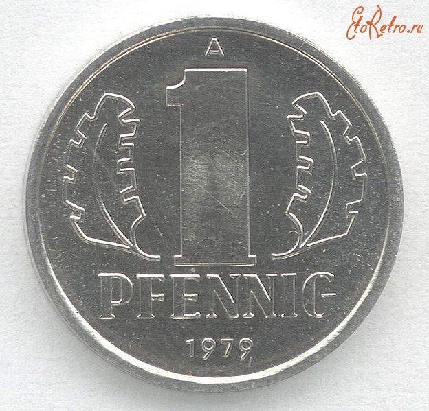 Старинные деньги (бумажные, монеты) - 1 Пфенниг