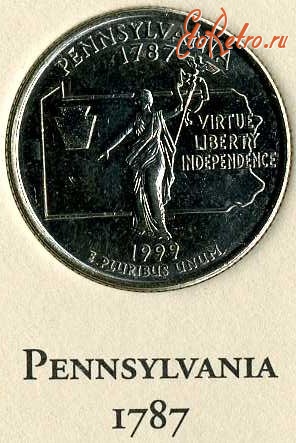 Старинные деньги (бумажные, монеты) - Пенсильвания.