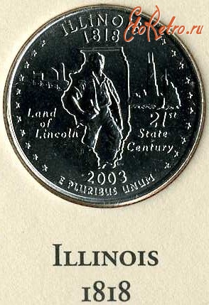 Старинные деньги (бумажные, монеты) - Иллинойс.