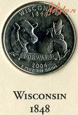 Старинные деньги (бумажные, монеты) - Висконсин.