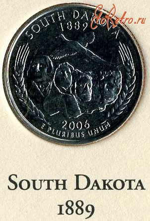 Старинные деньги (бумажные, монеты) - Южная Дакота.