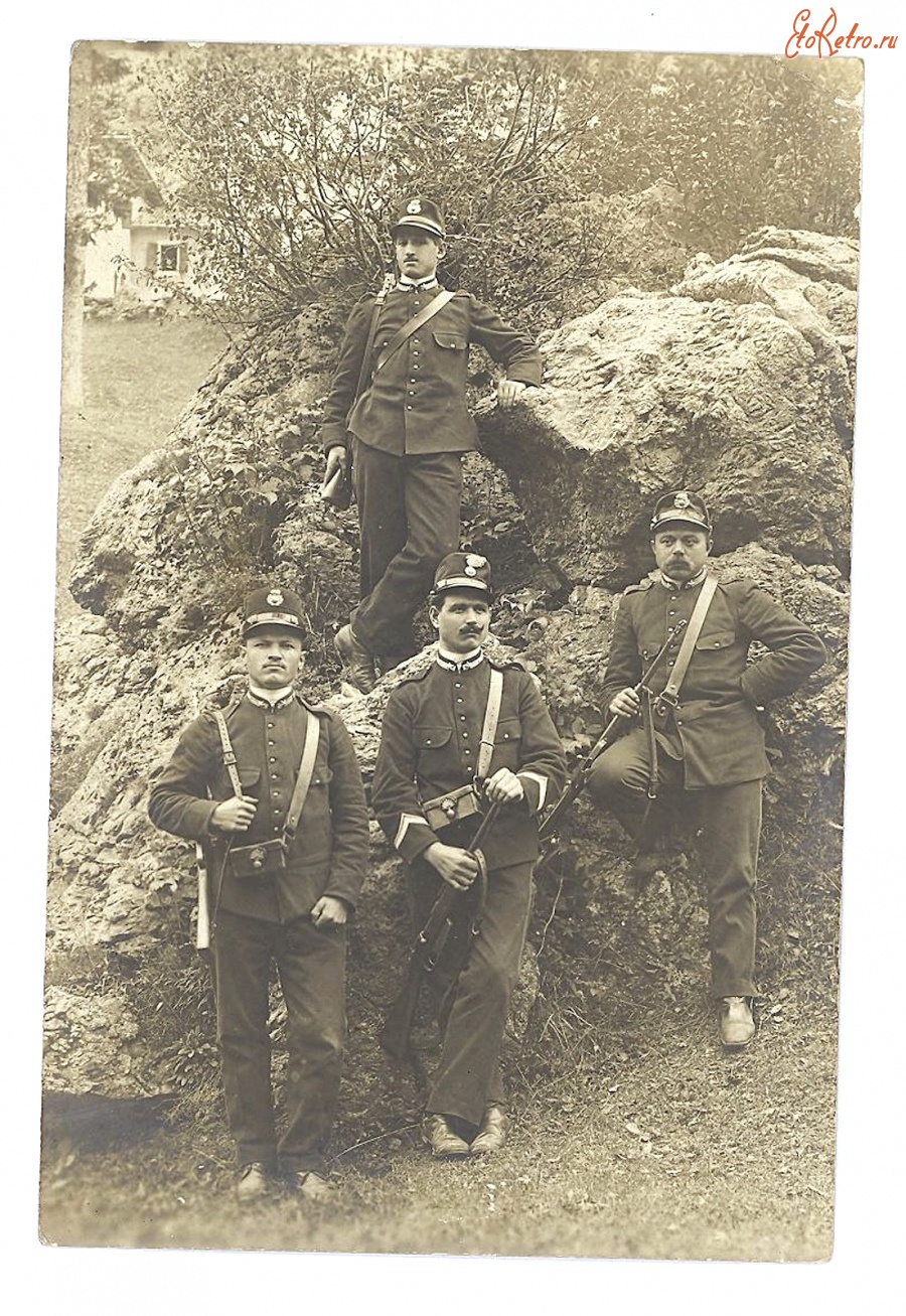 Италия - Джованни Данзо и сослуживцы на Корсо, 1918