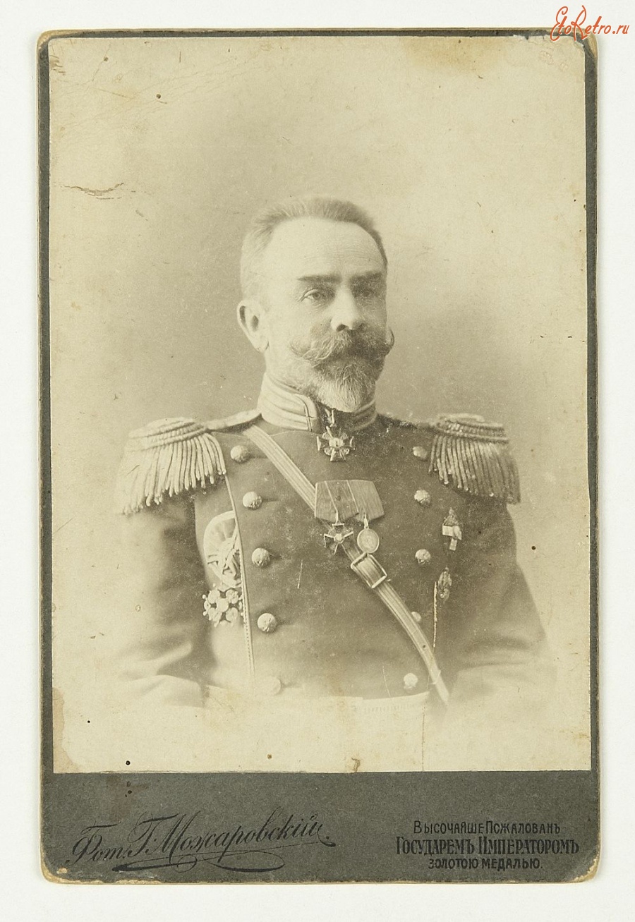 Ретро знаменитости - Фото командира 194-го пехотного Троицко-Сергиевского полка полковника Н.Н. Вейца(предположительно).