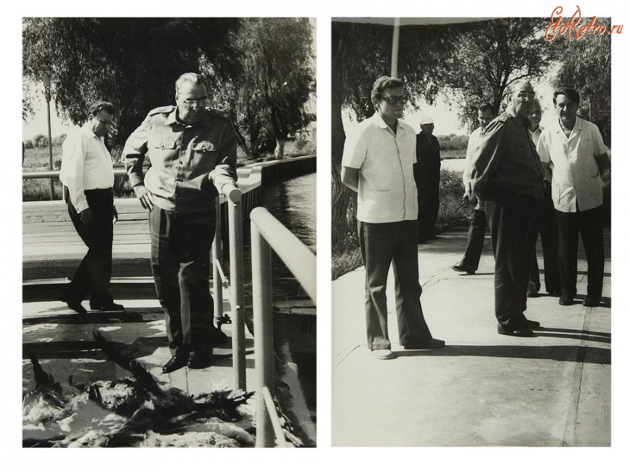 Ретро знаменитости - Подборка из двух фотографий Генерального секретаря ЦК КПСС Л. И. Брежнева.