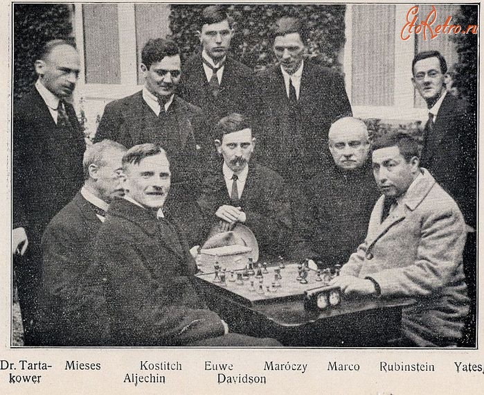Ретро знаменитости - Международный шахматный турнир.Гаага.1921г.