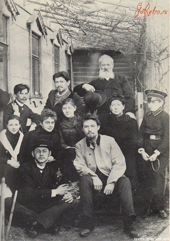 Ретро знаменитости - А.П.Чехов с семьей и друзьями.
