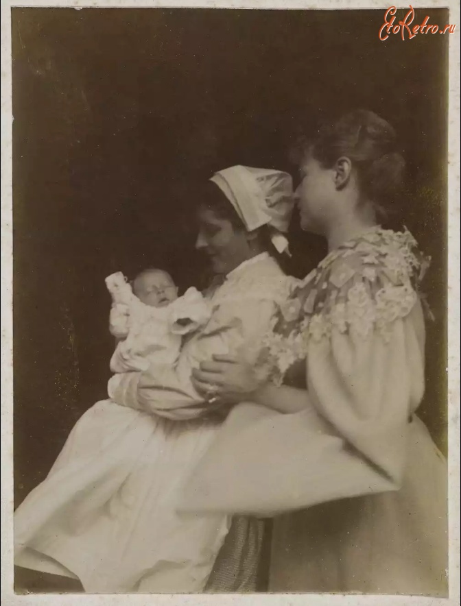 Ретро знаменитости - Маргарита Дюран с сыном Жаком, 1896