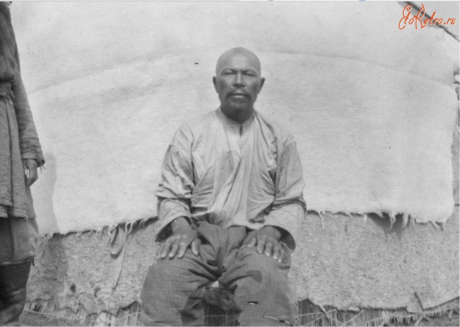 Киргизия - Типы киргизов долины р. Текес. Киргиз Малкубай, 50 лет, 1906-1908