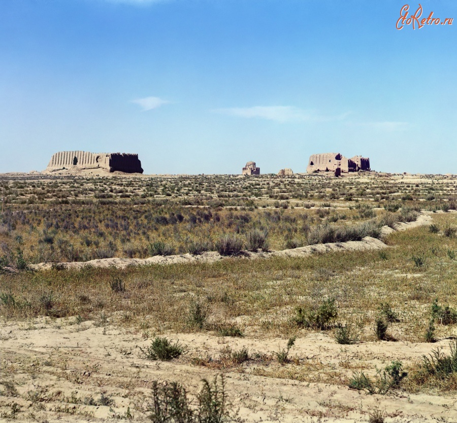 Туркменистан - Байрам-Али. Развалины текинского укрепления в древнем Мерве, 1911