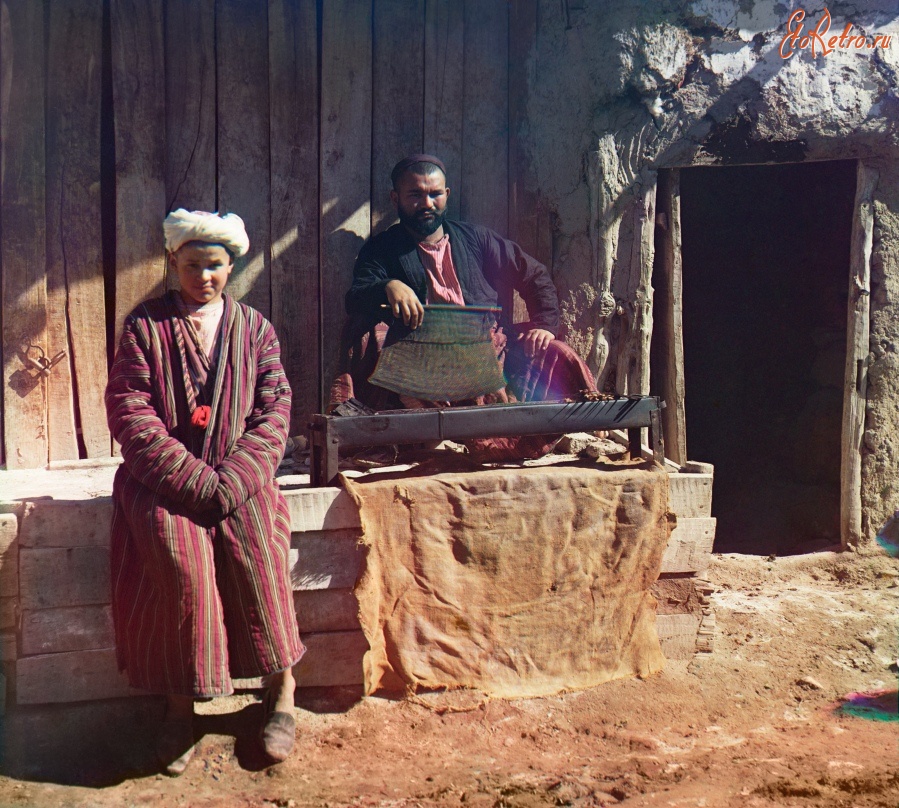 Узбекистан - Самарканд. Шашлычная, 1911