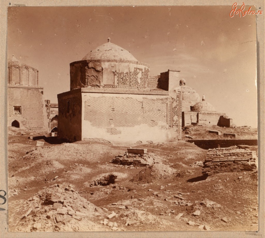 Узбекистан - Самарканд. Мавзолей Усто Али Насафи в Шах-Зинде, 1911