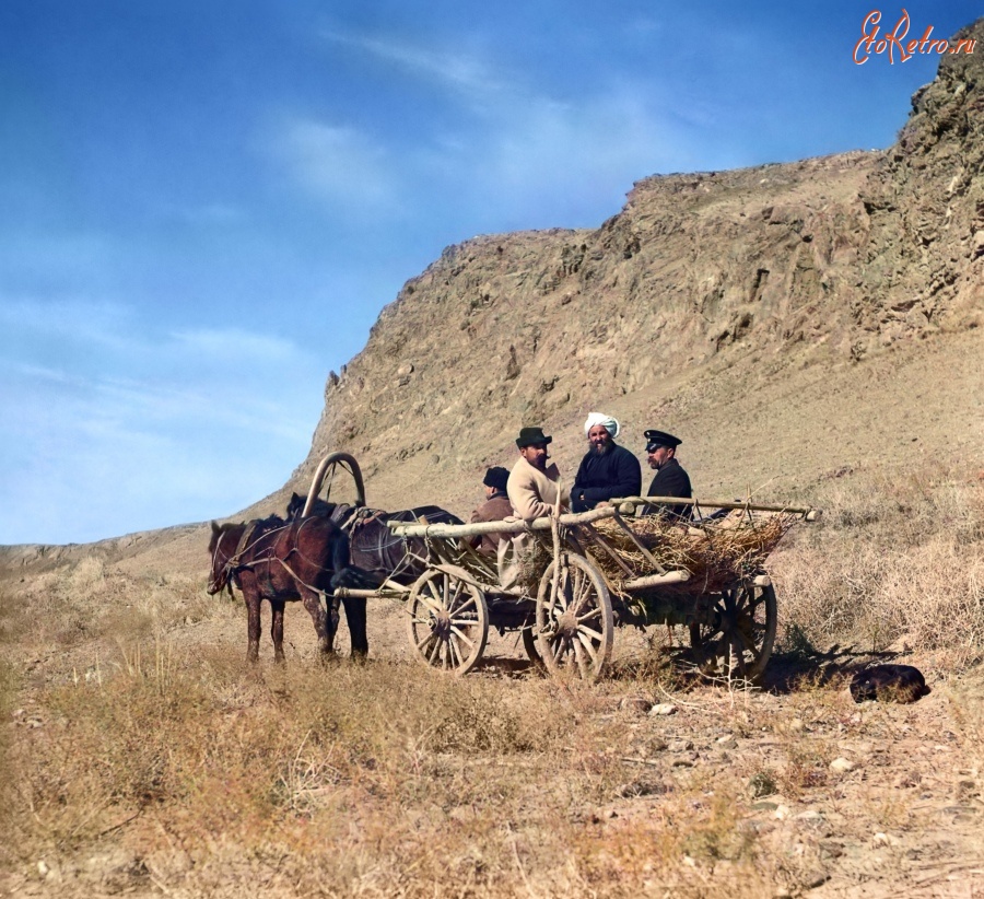 Узбекистан - Голодная степь. На работе в верховьях Сырдарьи, 1911