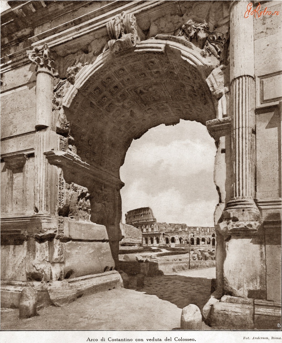 Рим - Roma. Foro romano. Arco di Costantino Италия , Лацио , Провинция Рим , Рим