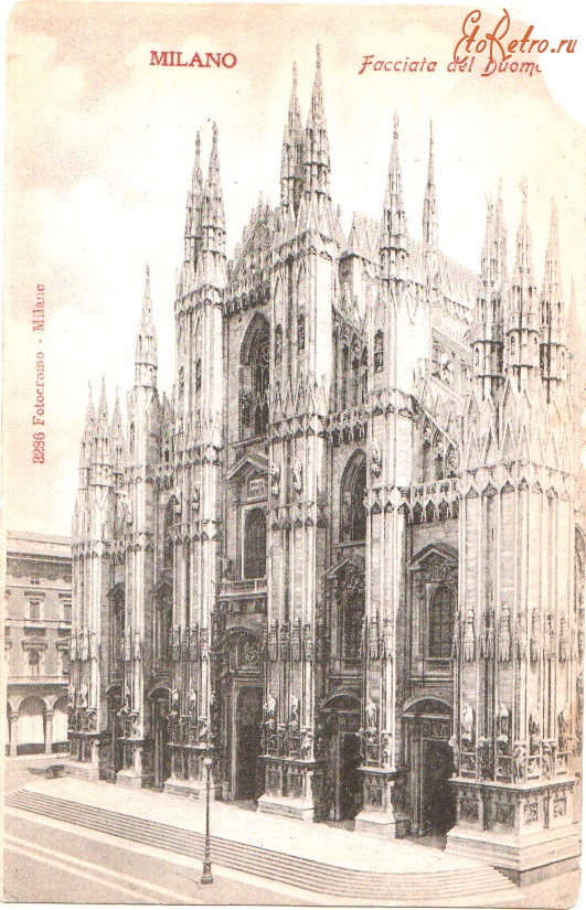 Милан - Винтажная открытка.Италия, Милан.