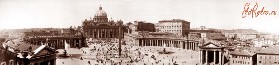 Ватикан - Вид площади перед собором св. Петра