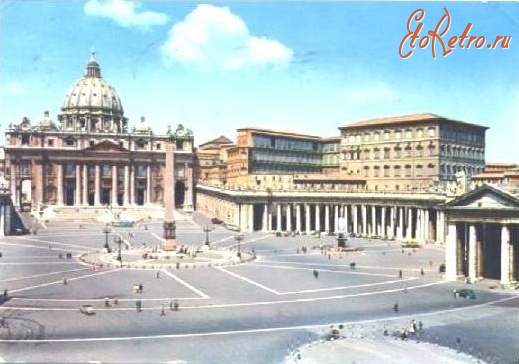 Ватикан - Площадь Святого Петра или пьяцца Сан Пьетро
