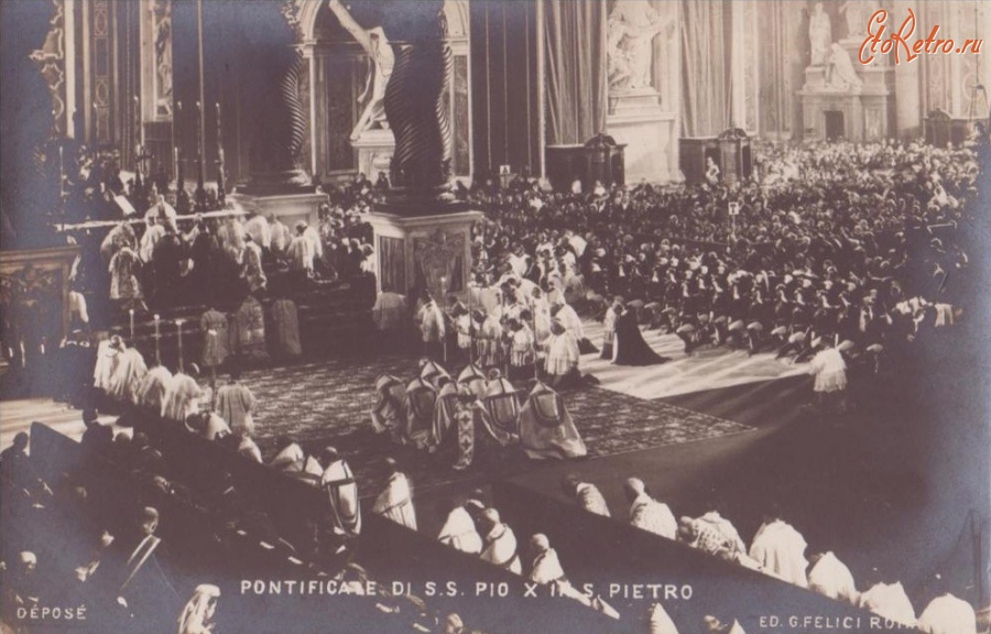 Ватикан - Vatican. Pontificale di S. S. Pio X in S. Pietro Ватикан