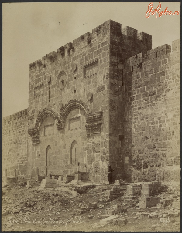 Израиль - Золотые ворота  Харам-Эш-Шериф, 1867-1870