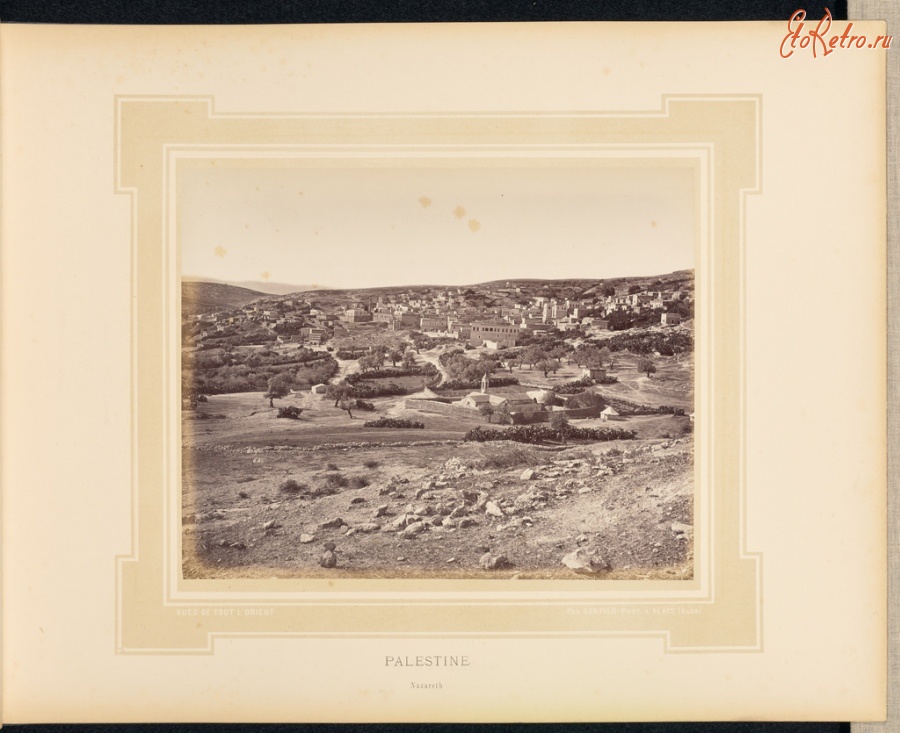 Израиль - Вид на старый Назарет, 1877