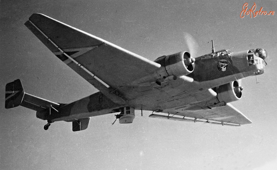 Авиация - Немецкий средний высотный бомбардировщик .Юнкерс. Ju-86k2 ВВС Венгрии