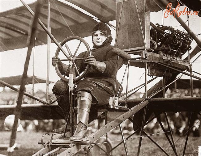 Авиация - Первая американская лётчица Бланш Стюарт Скотт (1885-1970)