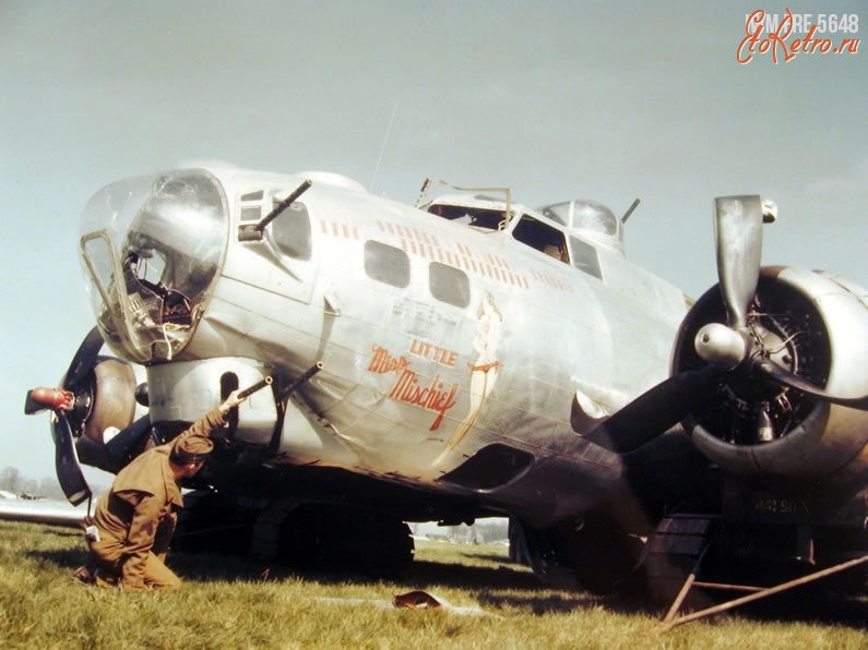 Авиация - Американский бомбардировщик B-17G-35-VE 