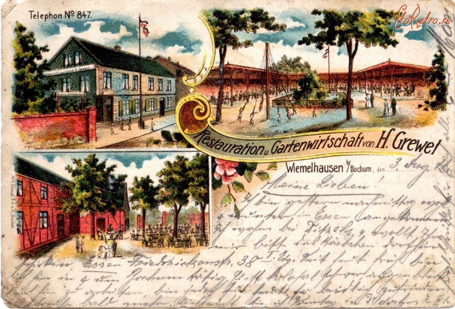 Бохум - Gaststaette-grewel-wiemelhausen-g 1900
