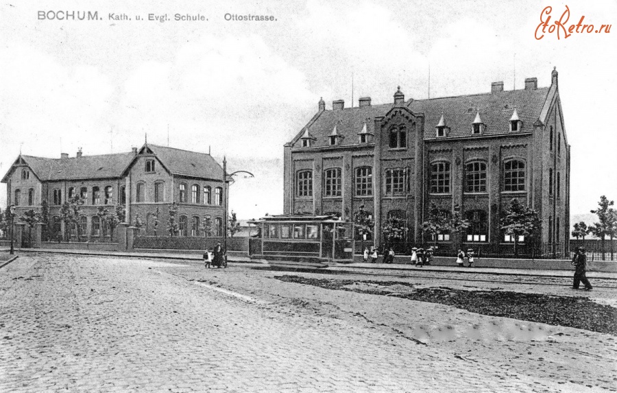 Бохум - Volksschulen-ottostrasse-1906-c.Народные школы.