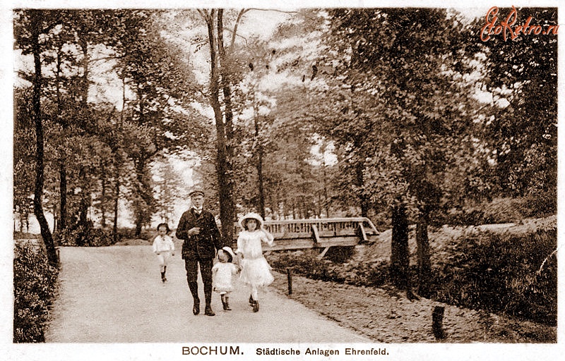 Бохум - Suedpark-bruecke-1918