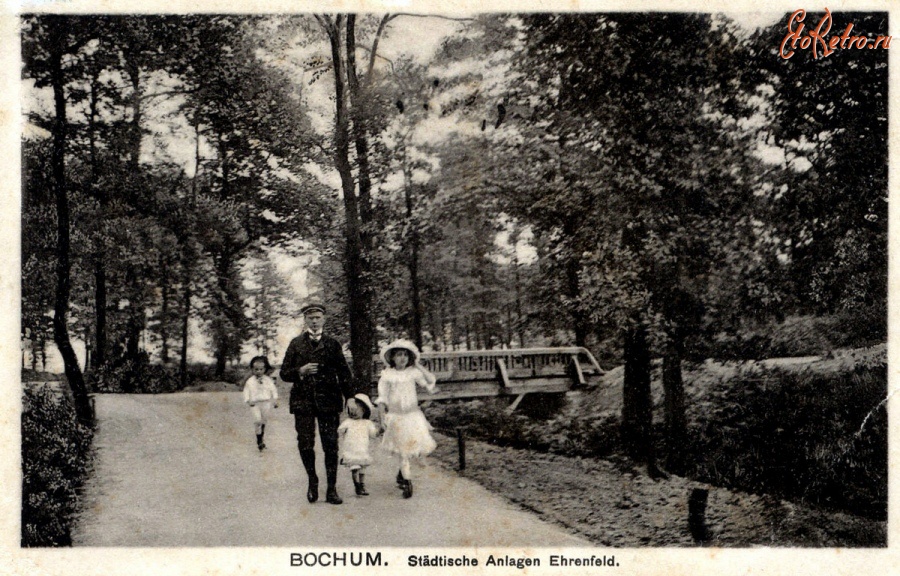 Бохум - Suedpark-bruecke-1917