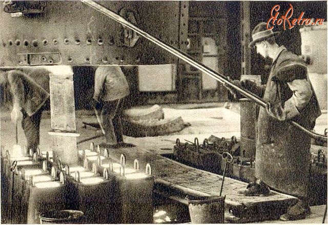 Бохум - Разливка стали. Крупп.1932-1940 г.