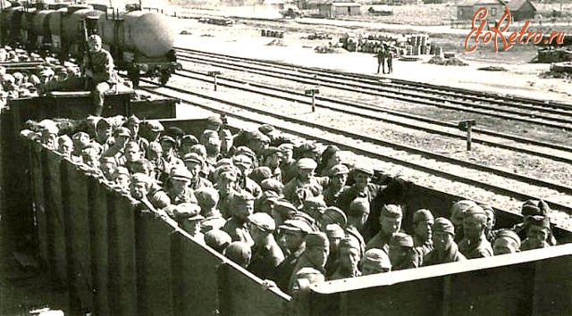 Бохум - Везут военнопленных в Германию.1941 г.