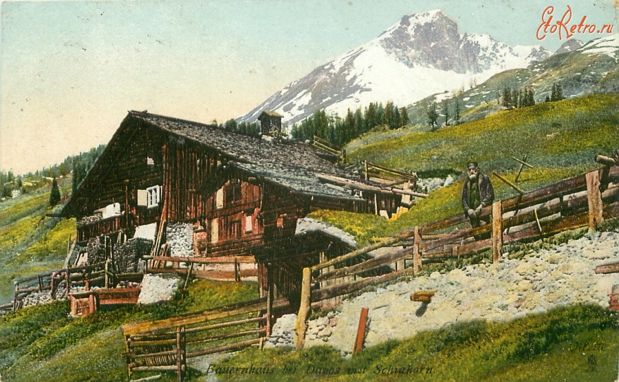 Швейцария - Давос. Фермерский дом в горах