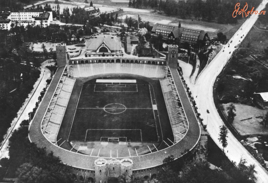 Стокгольм - Stockholms stadion 1919, vy mot norr Швеция , Лен Сокгольм , Стокгольм