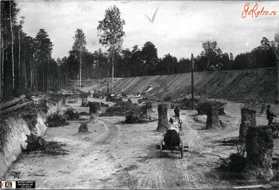Железная дорога (поезда, паровозы, локомотивы, вагоны) - Строительство линии Карталы-Магнитная. 1928г.